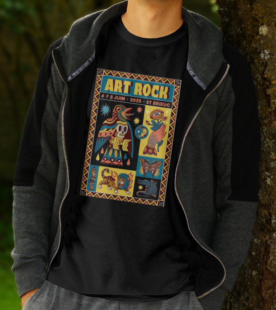 Art Rock Festival 2025 St Brieuc June 6-8 Bretagne France T-Shirt