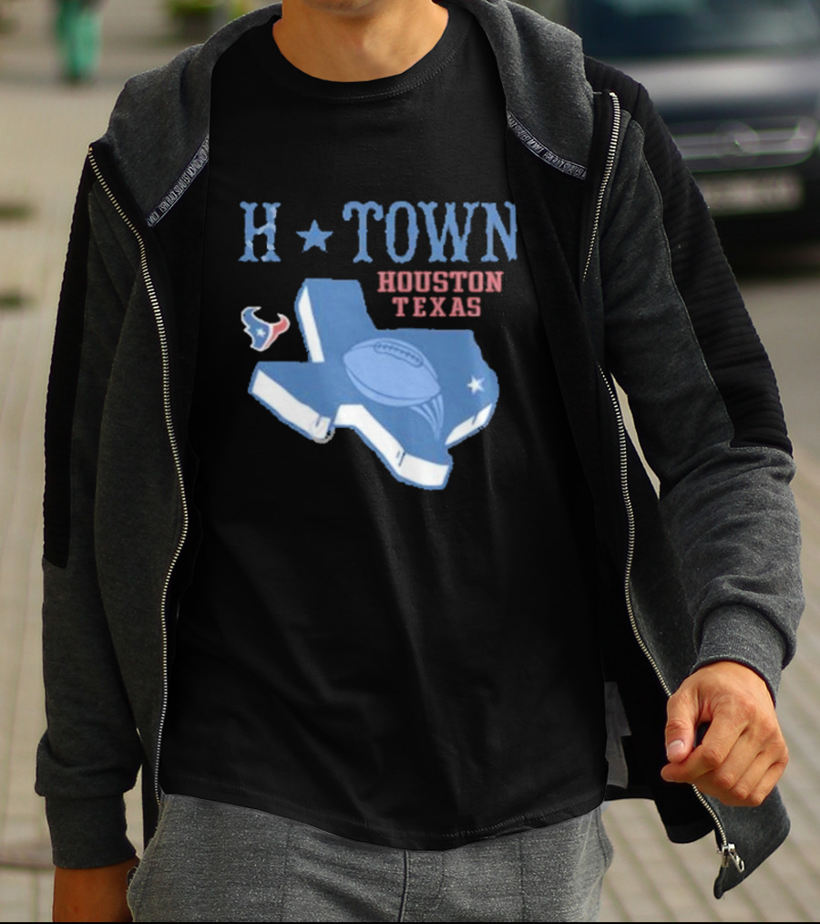 H-Town Houston Texas Football Texans T-Shirt