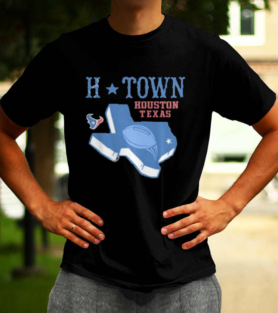 H-Town Houston Texas Football Texans T-Shirt