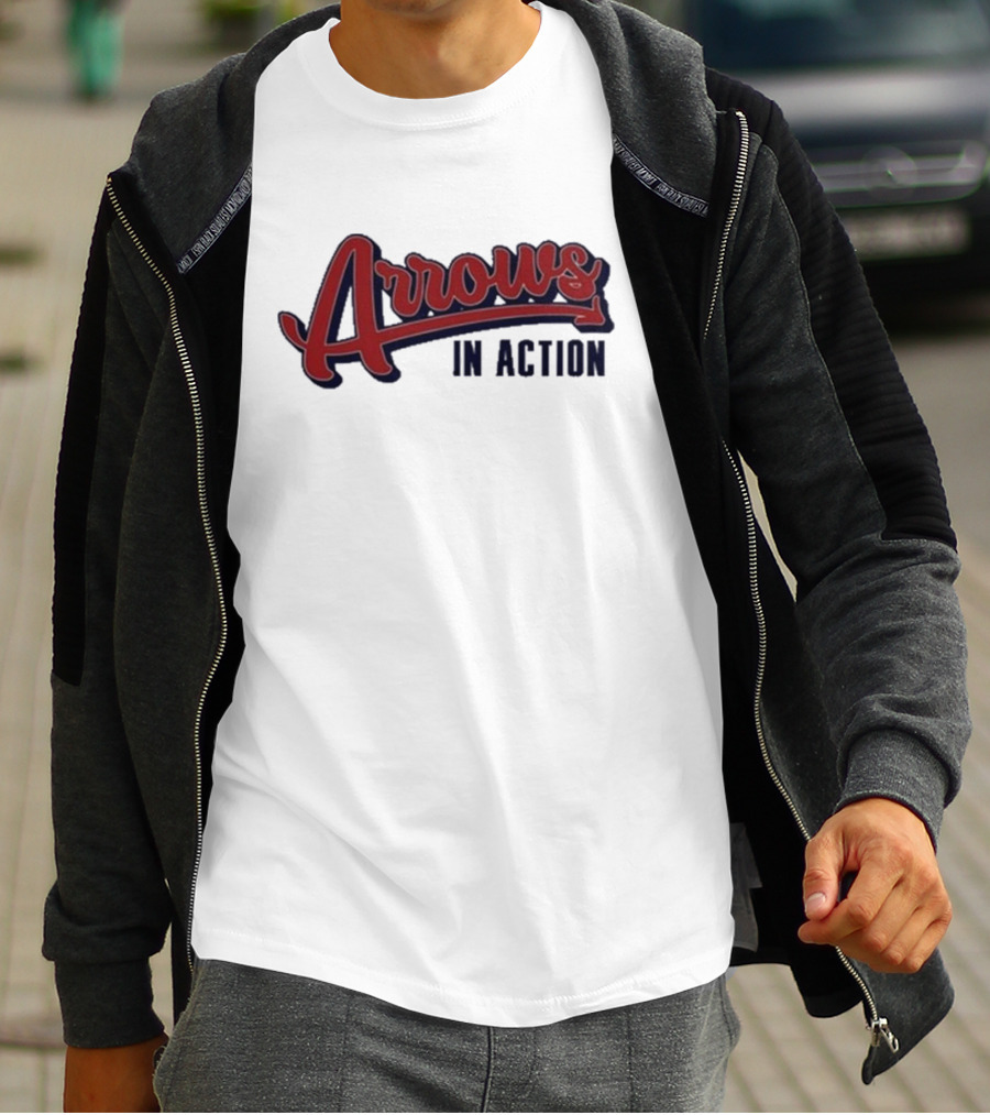 Arrows In Action Vintage Athletic Script T-Shirt