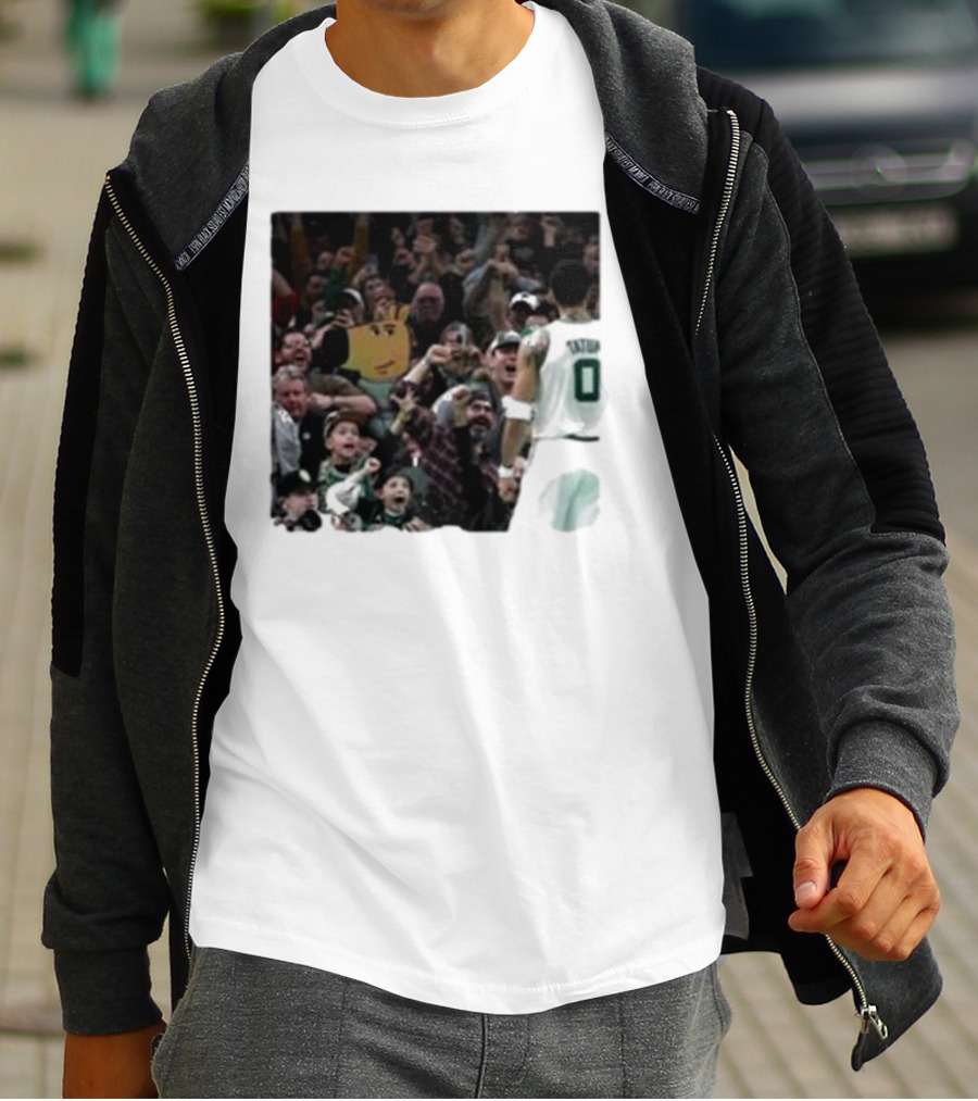 Chill Guy Dog Celtic Boston Tatum 0 Fan Crowd T-Shirt