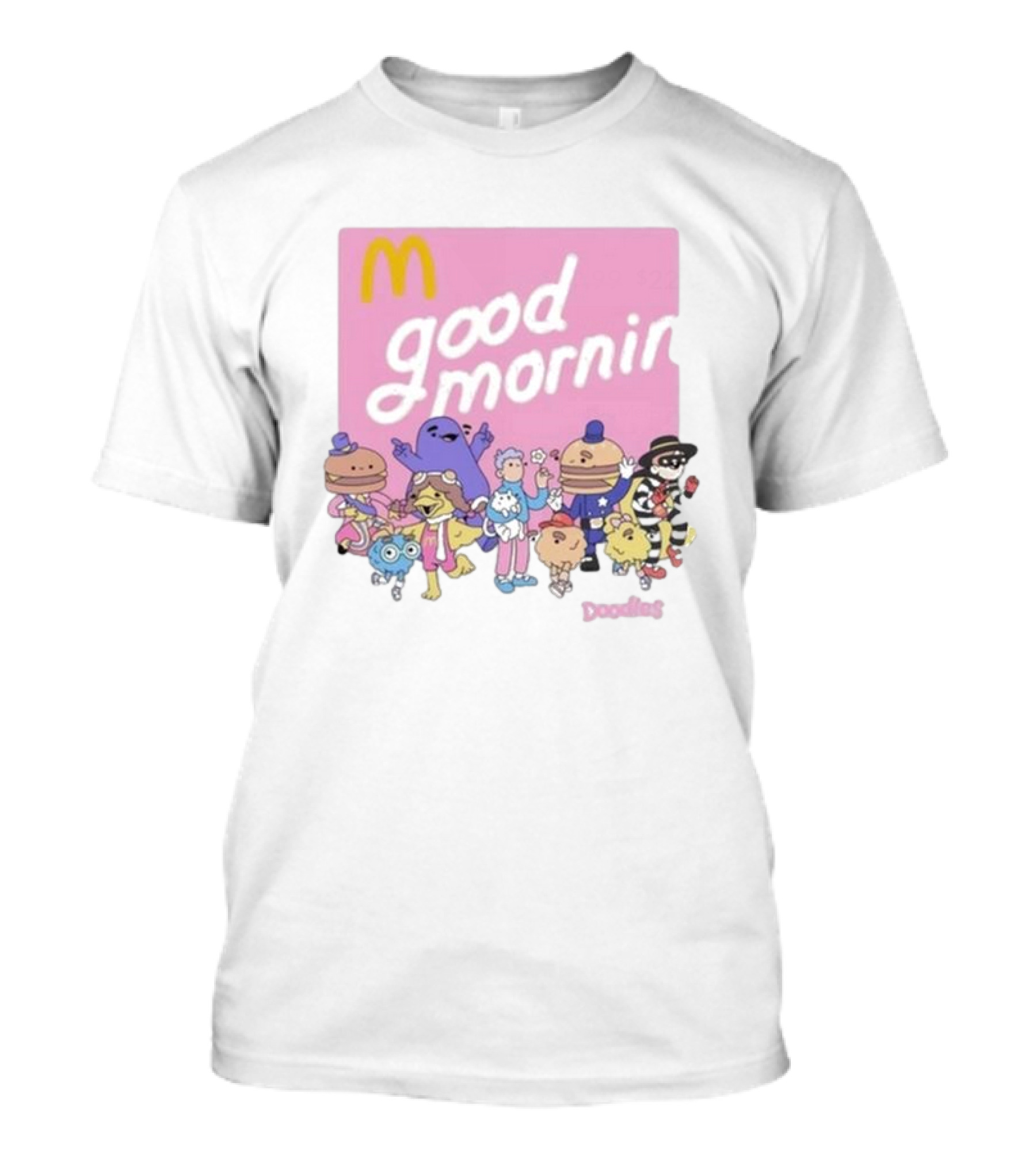 Doodles X McDonald's Good Mornin' Crew Vintage Characters T-Shirt