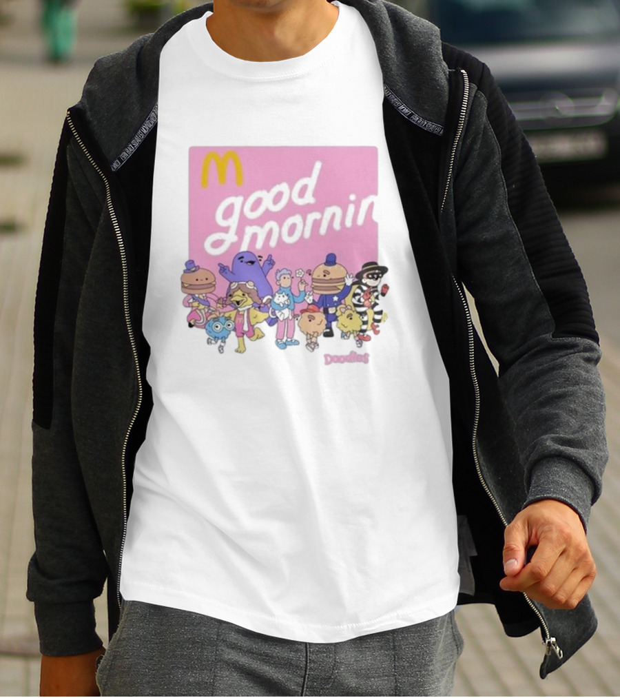 Doodles X McDonald's Good Mornin' Crew Vintage Characters T-Shirt