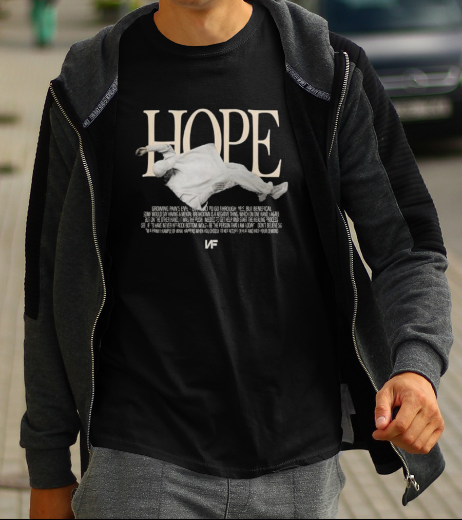 NF Real Music Hope Floating Figure Text Inspirational Choices T-Shirt