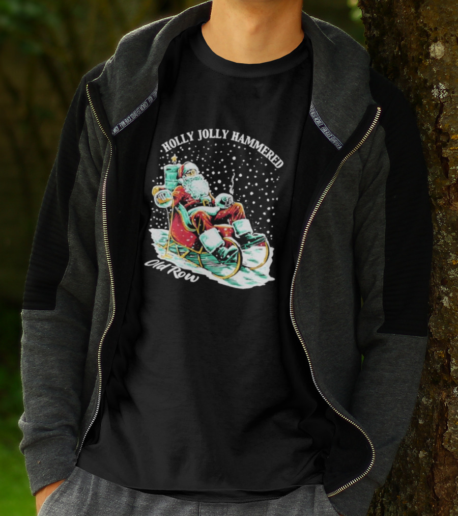 Holly Jolly Hammered Santa Old Row T-Shirt
