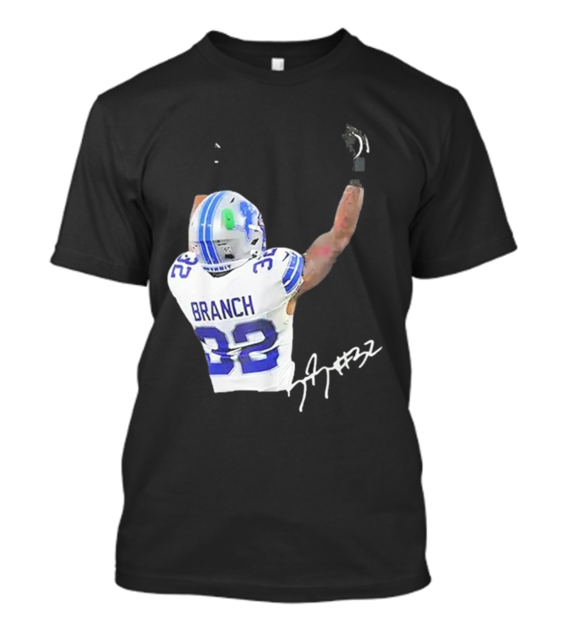 Lions Branch 32 Middle Finger Gesture T-Shirt