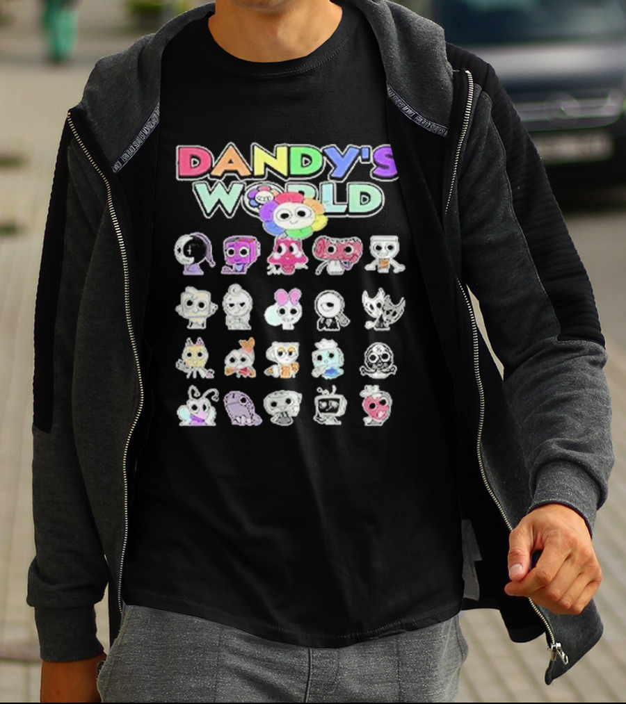 Dandy's World Colorful Characters Ensemble T-Shirt