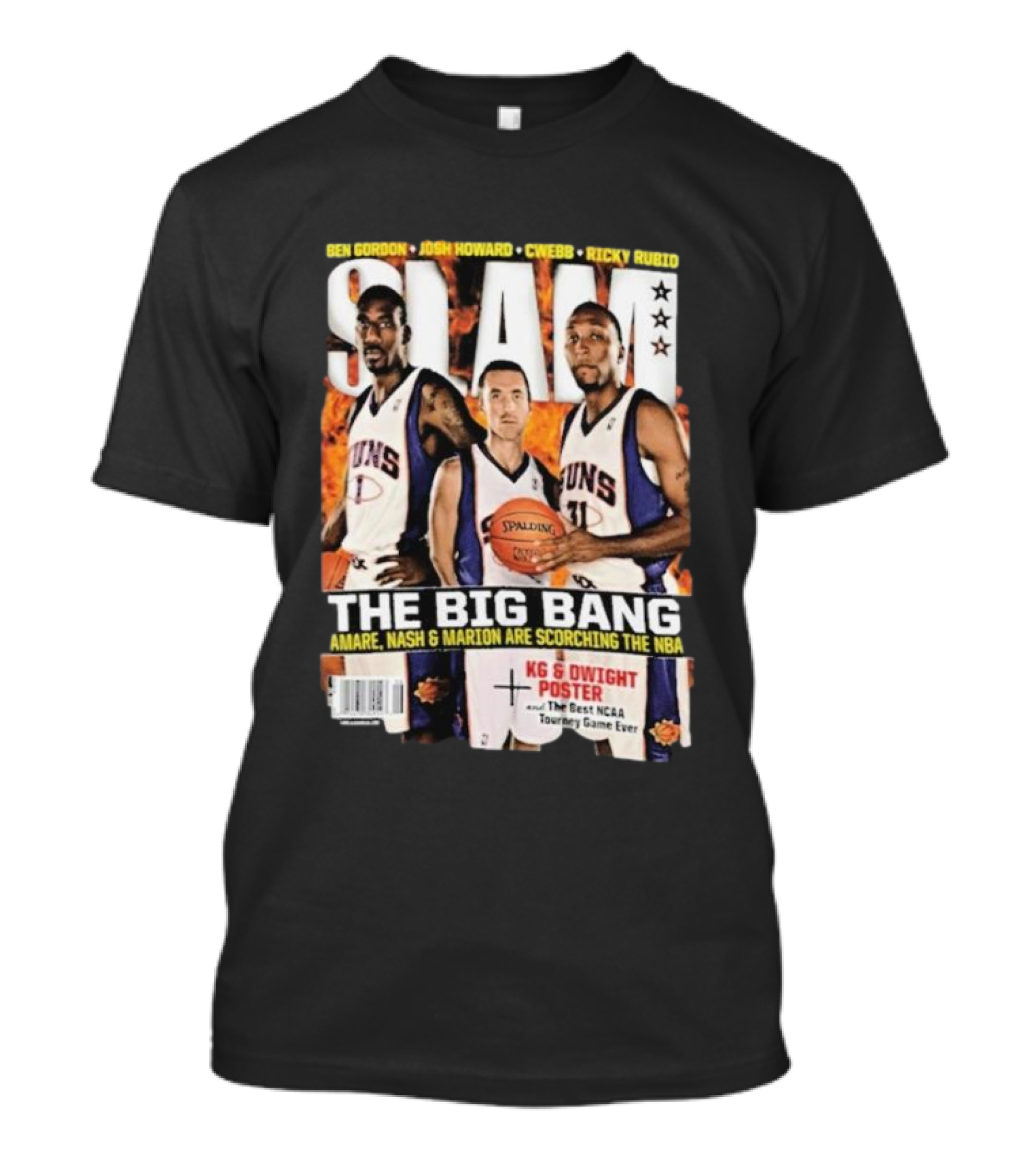 SLAM Magazine: The Big Bang Amare Nash And Marion Scorching The NBA T-Shirt