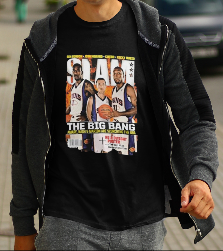 SLAM Magazine: The Big Bang Amare Nash And Marion Scorching The NBA T-Shirt
