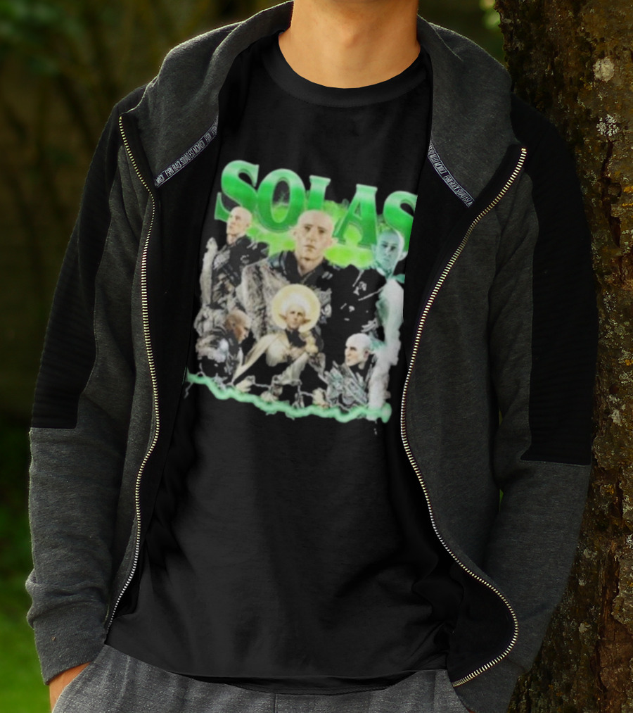 Solas Dragon Age Multiple Portraits Green Aesthetic Fan T-Shirt