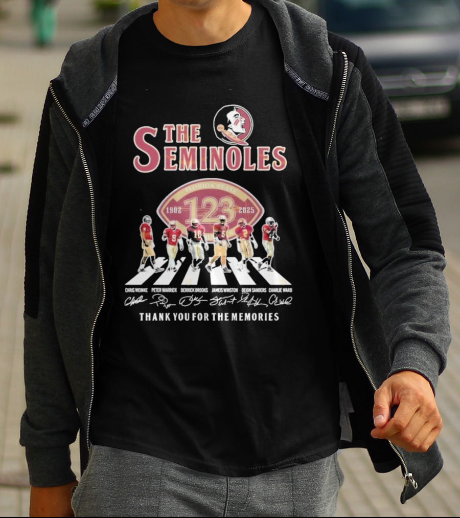 The Seminoles Florida State 1902-2025 Thank You For The Memories 123 T-Shirt