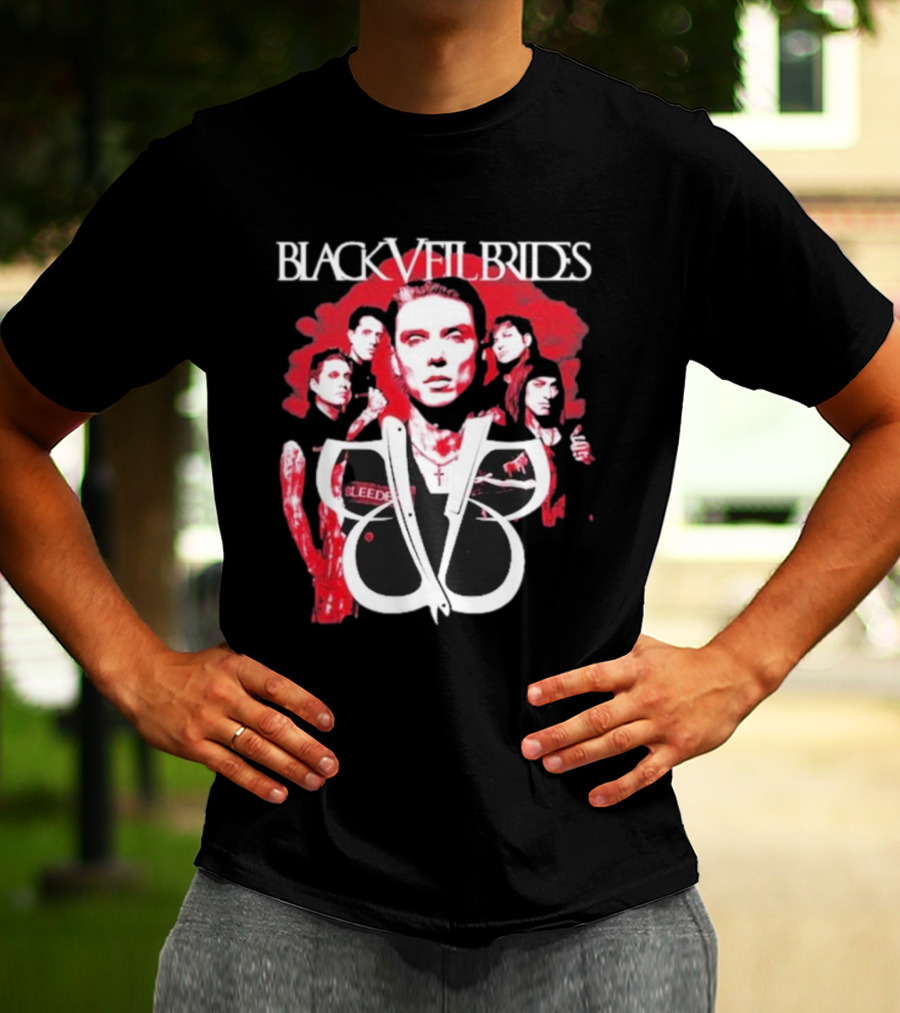 Black Veil Brides Bleeding Red Band T-Shirt