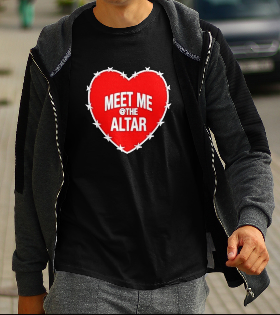 Meet Me At The Altar Heart With Star Border T-Shirt