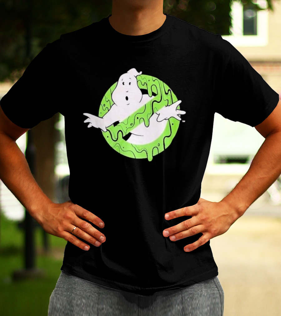 Ghostbusters Slime Logo Green Kids T-Shirt
