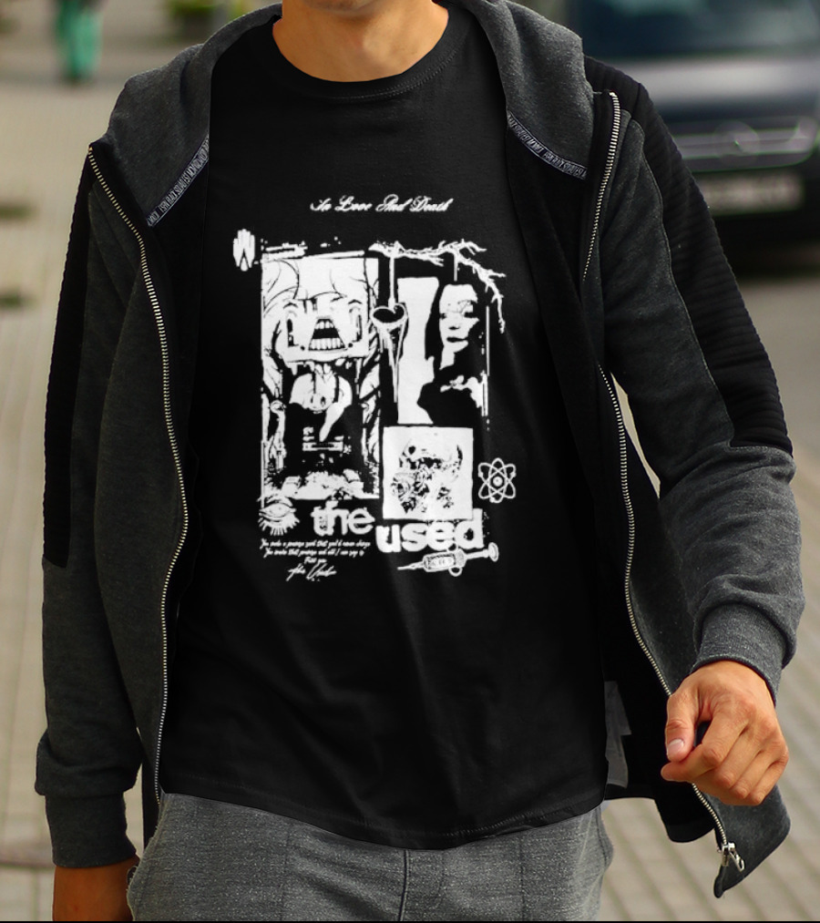 The Used Albums No Love And Death In Love And Death T-Shirt