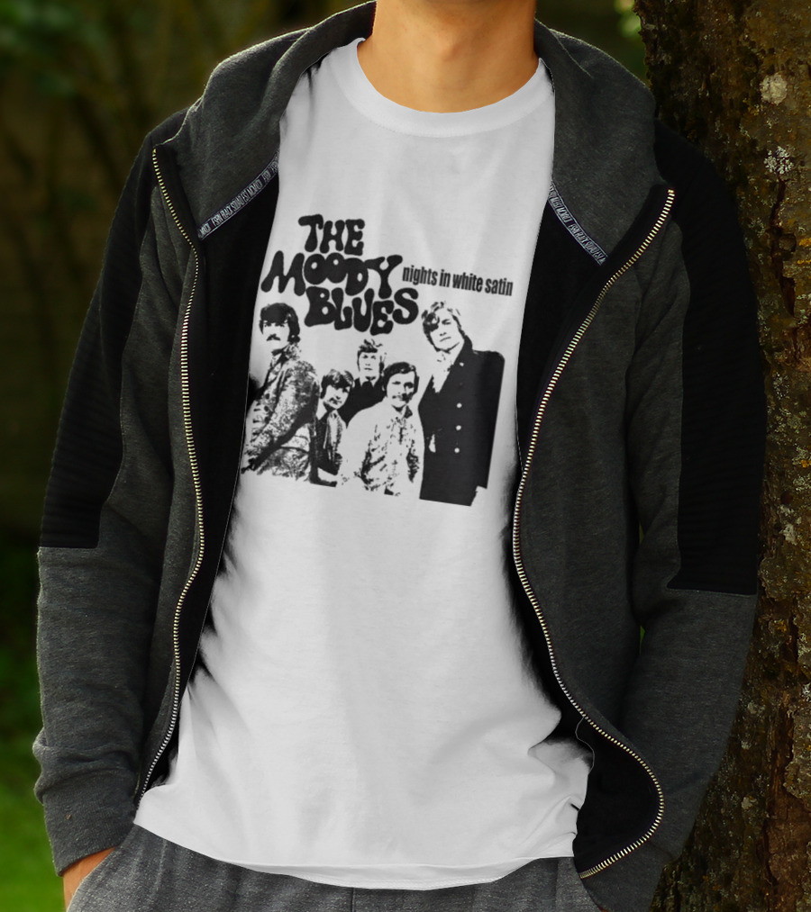 The Moody Blues Nights In White Satin Vintage Band Photo T-Shirt