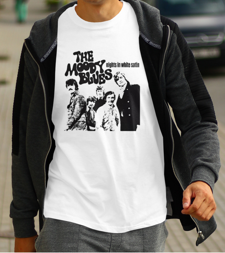 The Moody Blues Nights In White Satin Vintage Band Photo T-Shirt