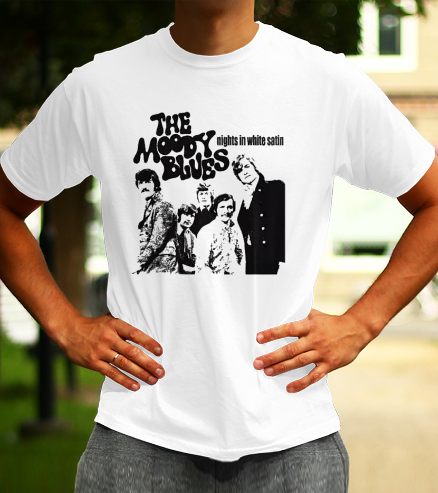 The Moody Blues Nights In White Satin Vintage Band Photo T-Shirt