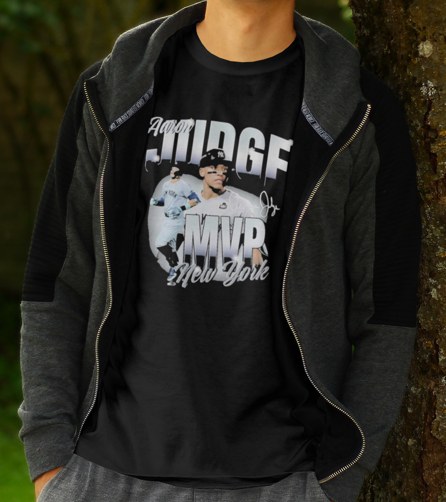 Aaron Judge New York Yankees MVP Signature Collection T-Shirt