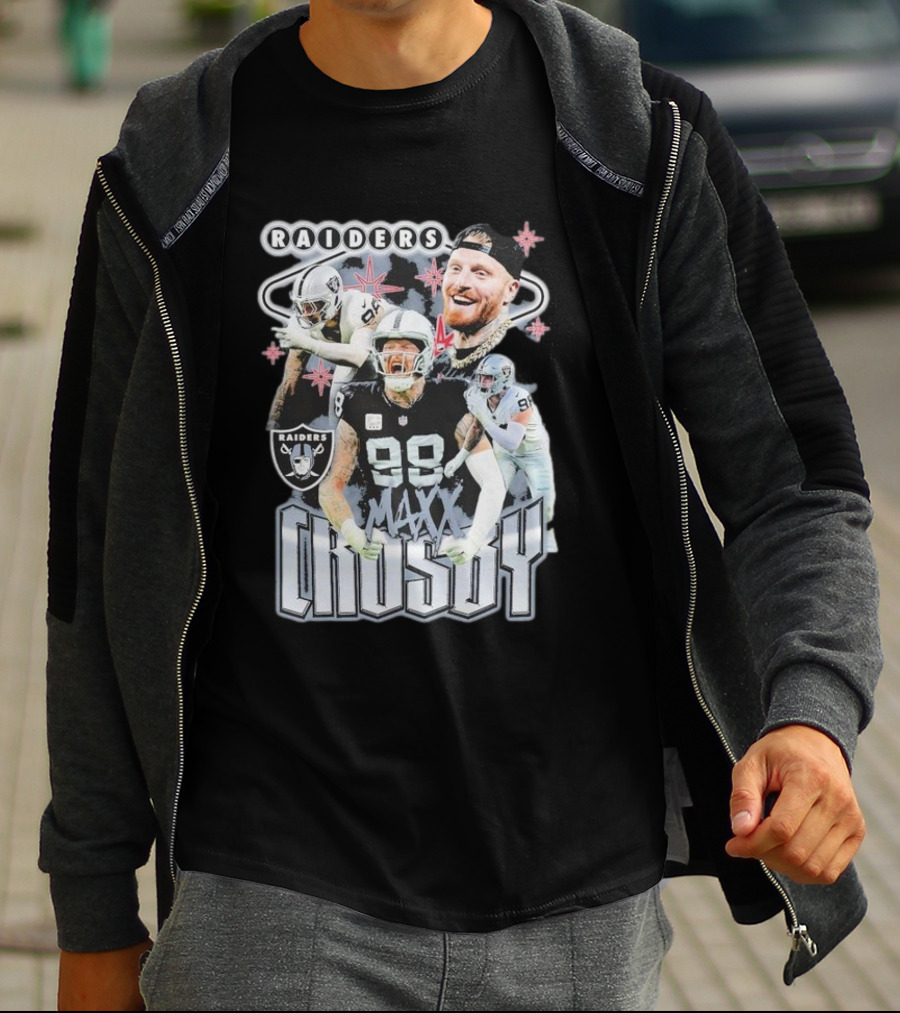 Maxx Crosby Raiders NFL Football Star Las Vegas Player T-Shirt