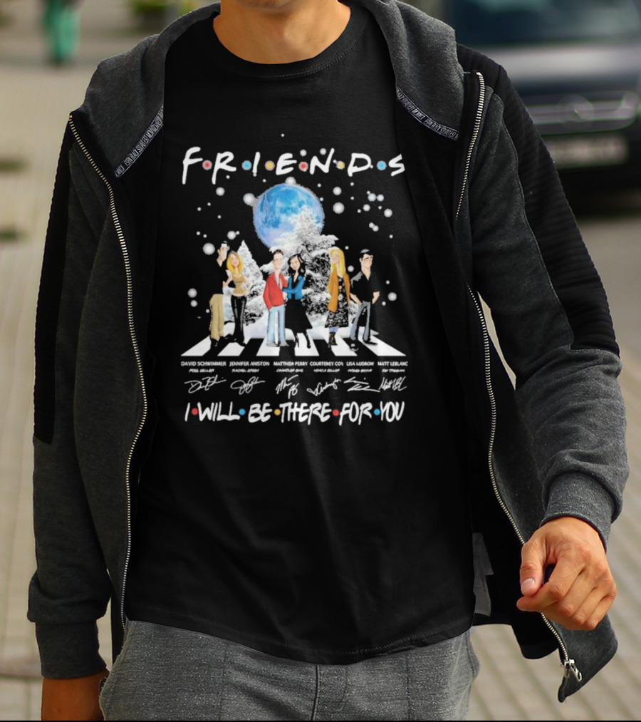 Friends I Will Be There For You Signatures Abbey Road T-Shirt