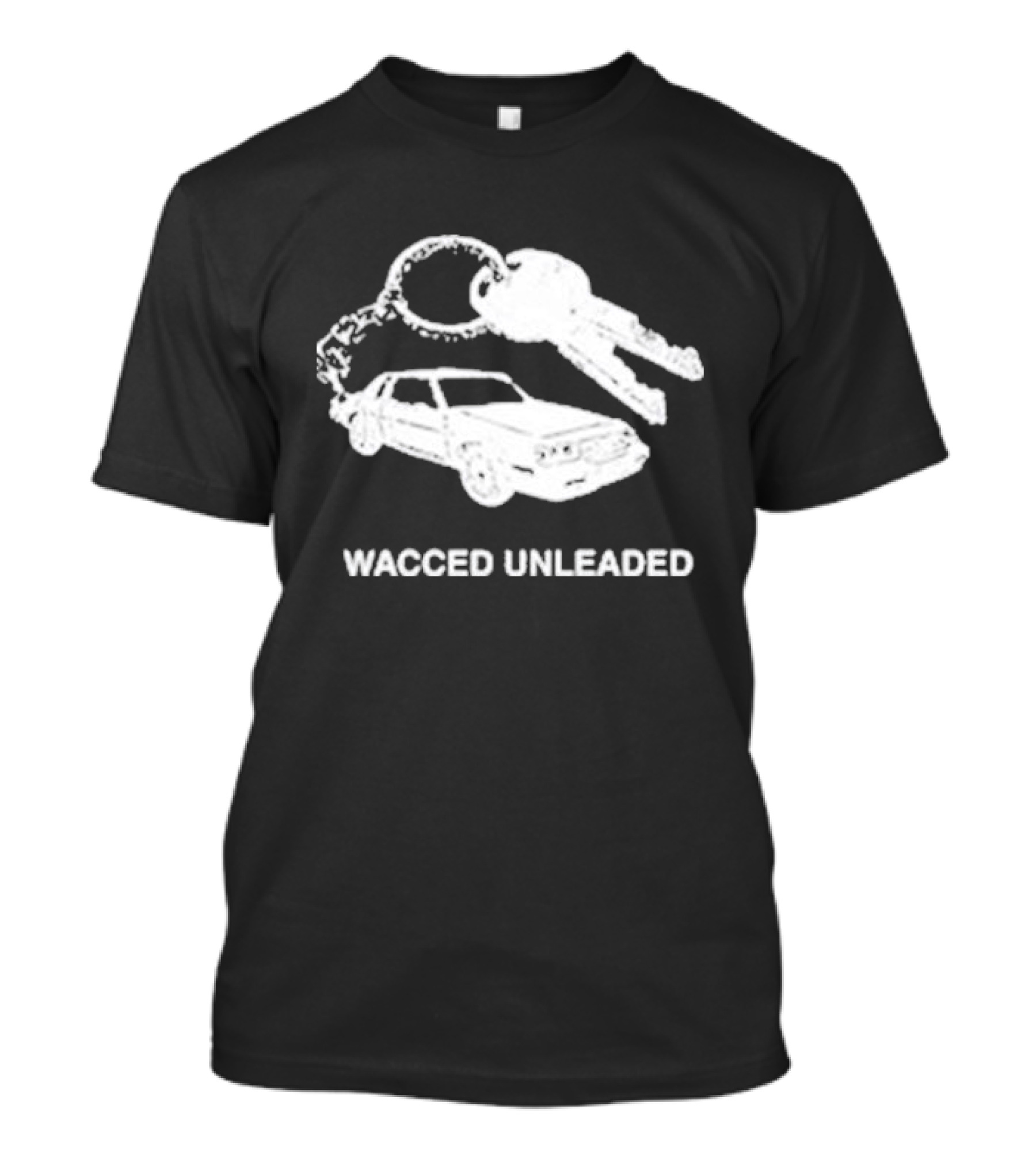 Wacced Unleaded Car Keys And Vehicle T-Shirt