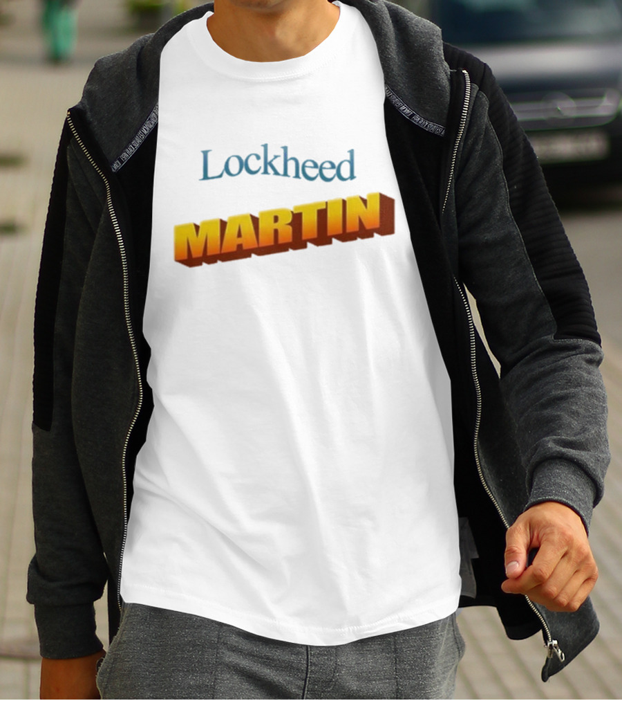 Lockheed Martin Vintage Style Bold Yellow Font T-Shirt