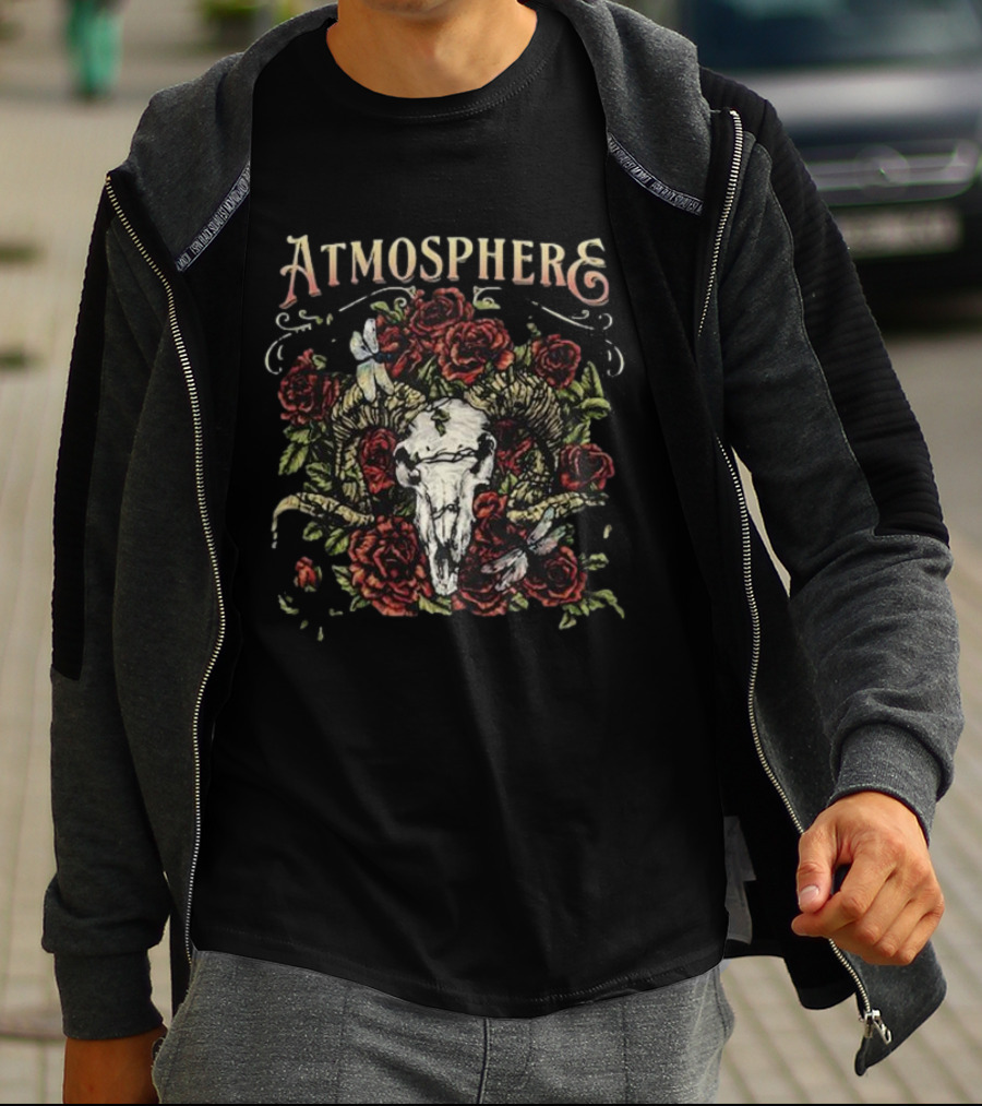 Atmosphere Skull And Roses Traveling Forever Tour T-Shirt