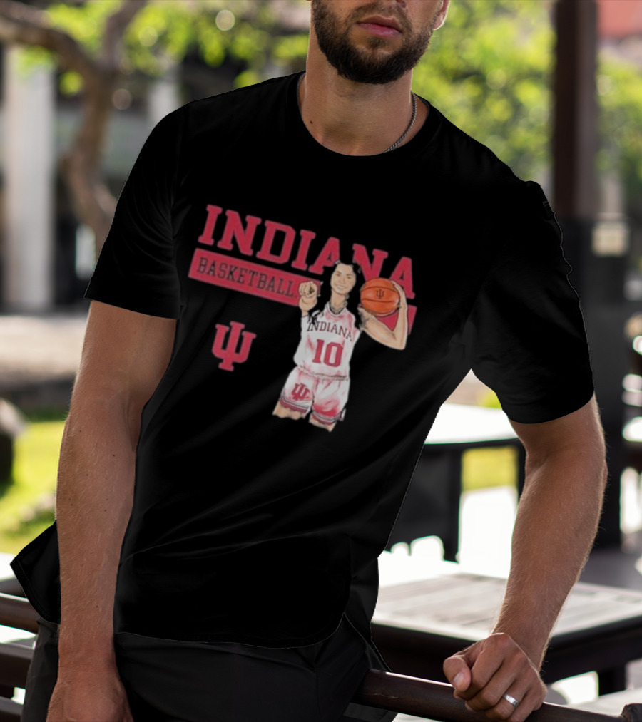 Indiana Basketball Vintage Sport Grey T-Shirt