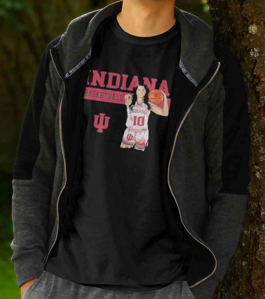 Indiana Basketball Vintage Sport Grey T-Shirt