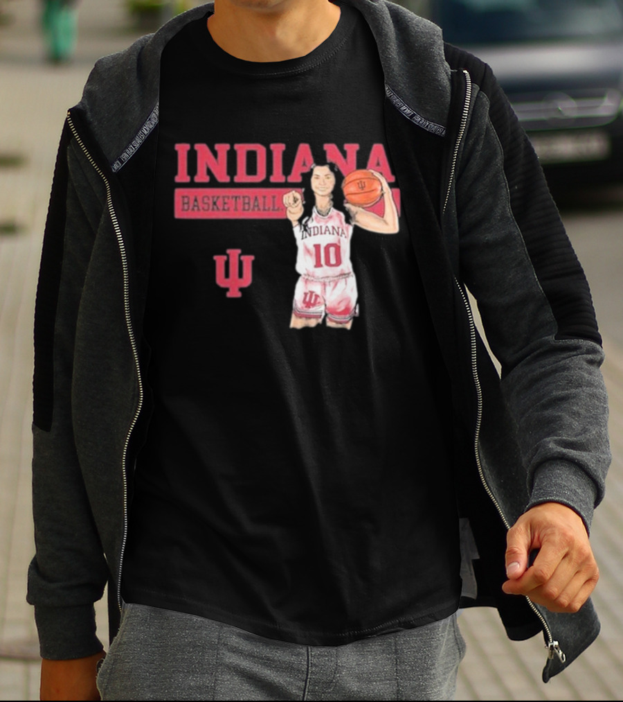 Indiana Basketball Vintage Sport Grey T-Shirt