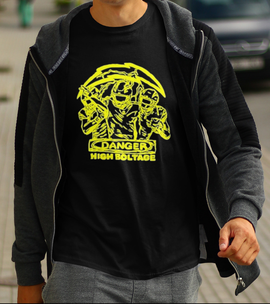 Los Angeles Chargers Danger High Voltage Football Team Players T-Shirt