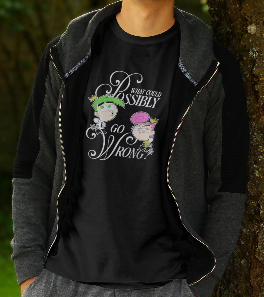 What Could Possibly Go Wrong Fairy OddParents Cosmo And Wanda T-Shirt