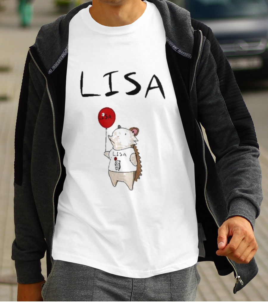 Natural Habitat Lisa Hedgehog Holding Red Balloon T-Shirt