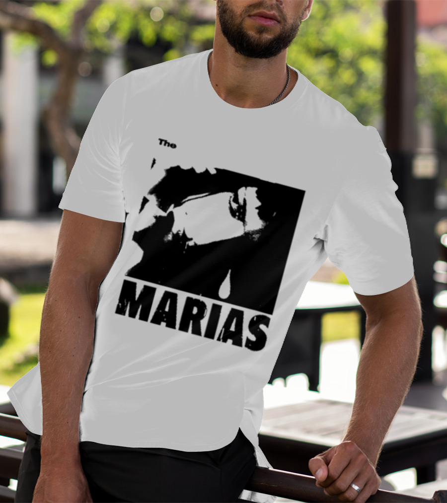 The Marias María Monochrome Teardrop Image T-Shirt