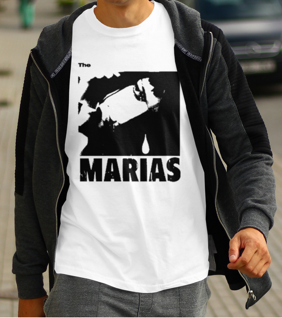 The Marias María Monochrome Teardrop Image T-Shirt