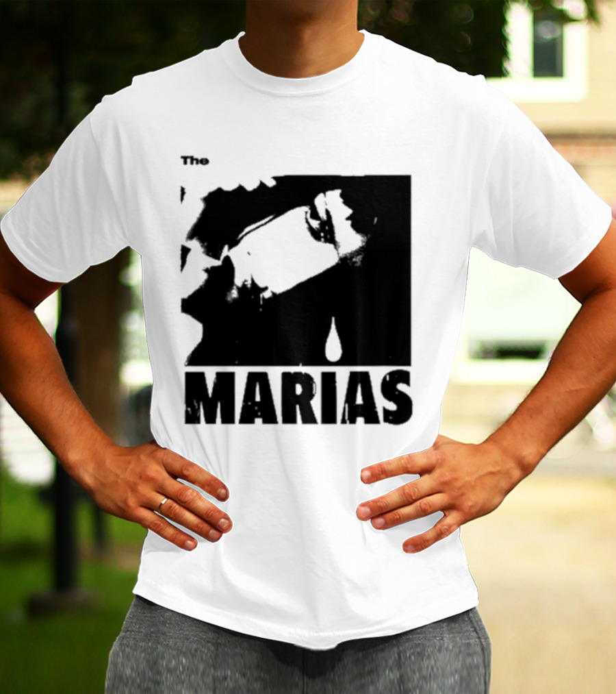 The Marias María Monochrome Teardrop Image T-Shirt