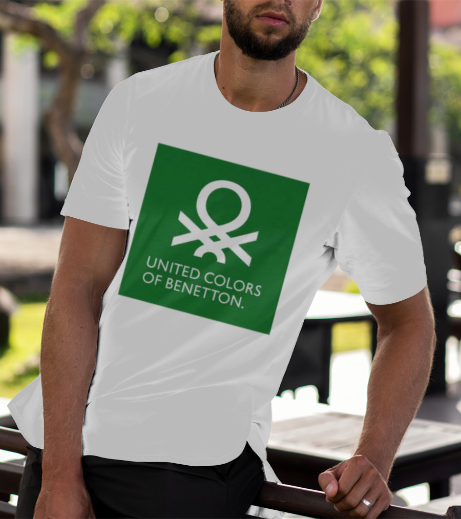 United Colors Of Benetton Green Emblem Fashion Brand T-Shirt