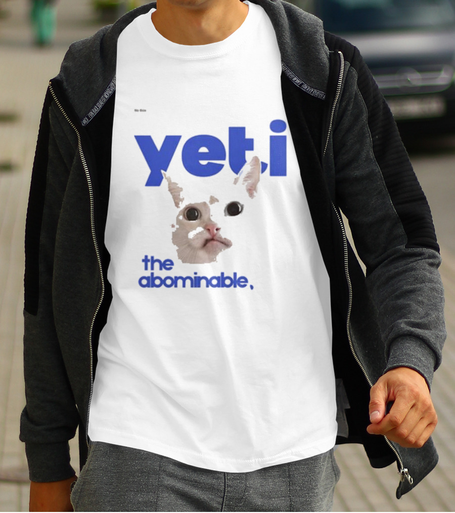 Yeti The Abominable No Boit Cat Face T-Shirt