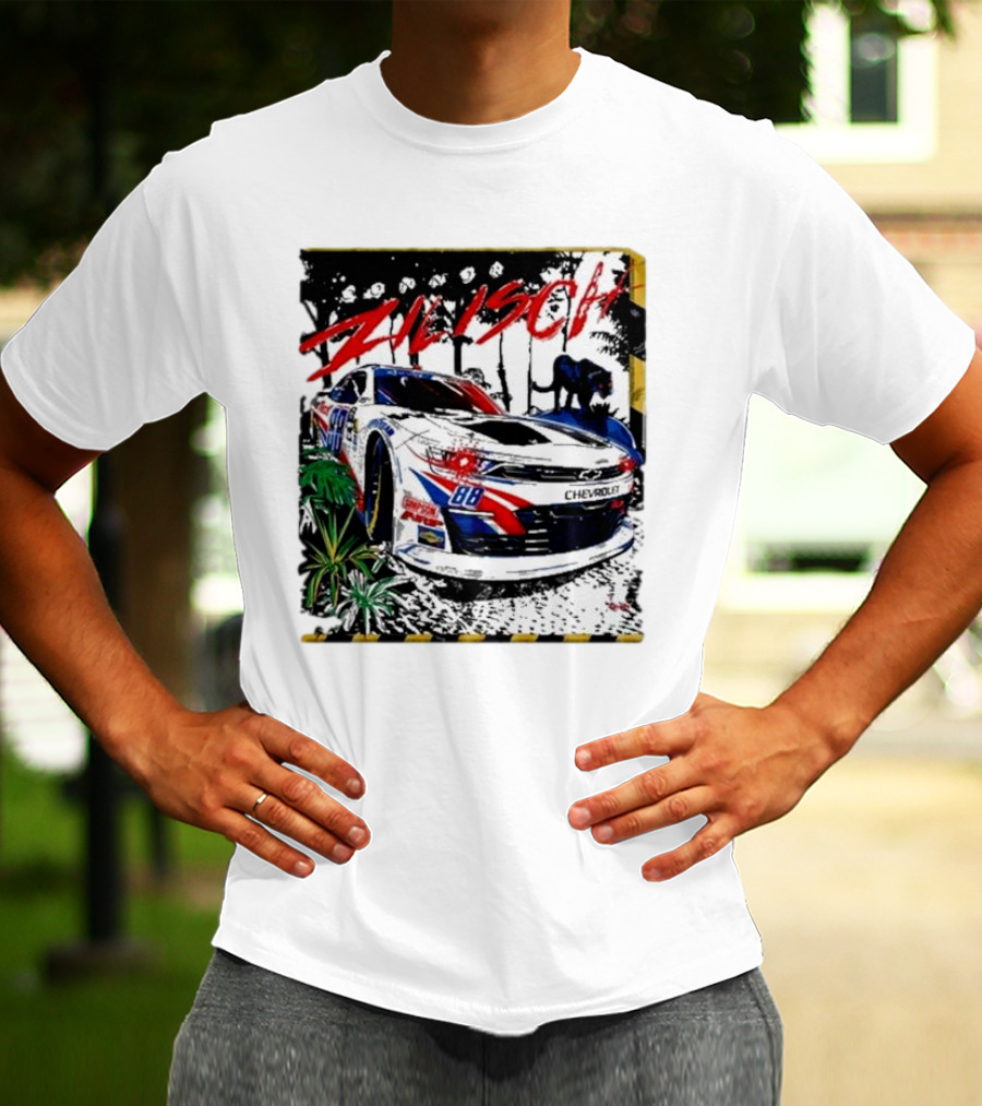 Zilisch 88 Chevrolet Racing Car Jungle Scene T-Shirt