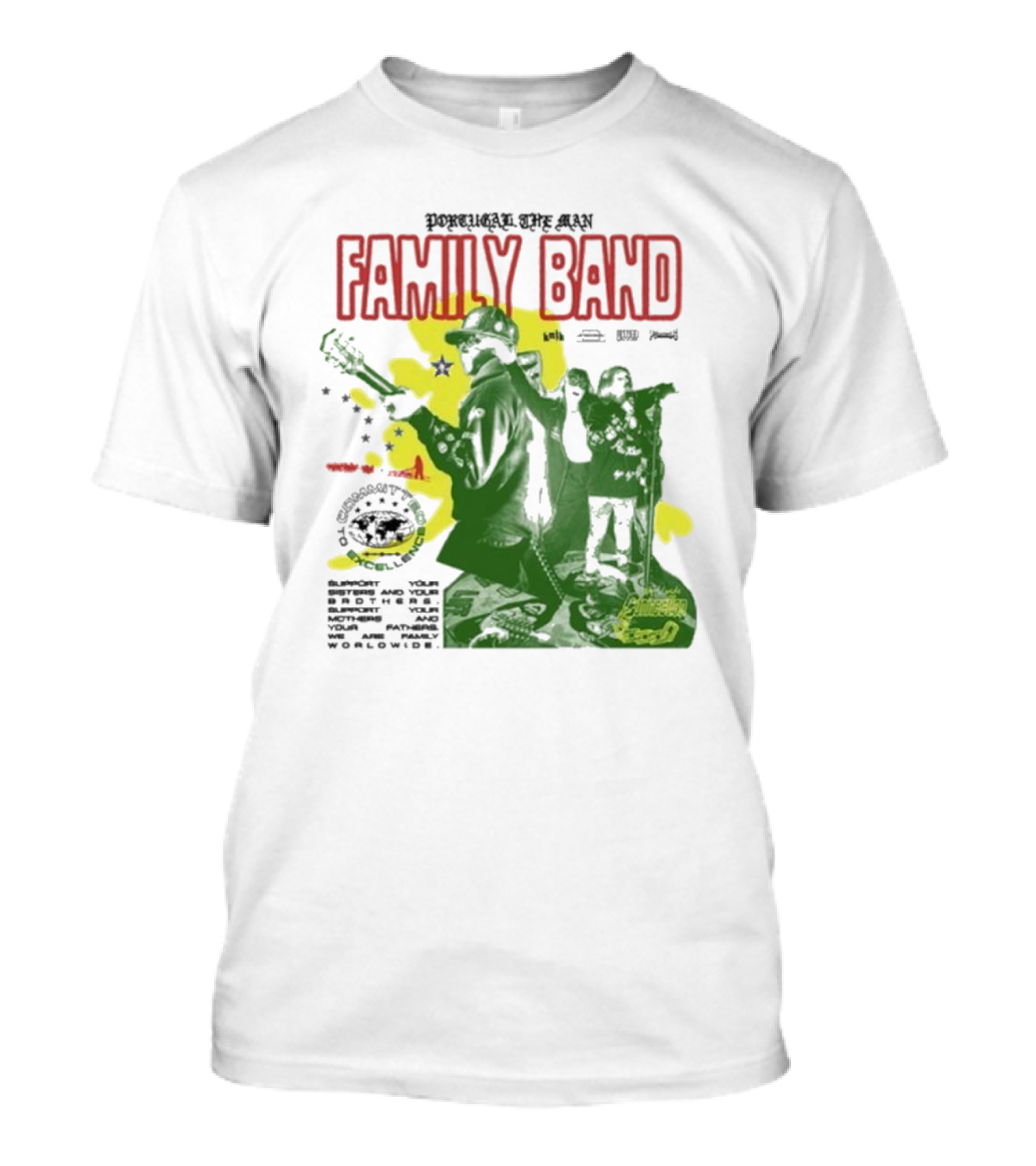 Portugal The Man Family Band Support Your Parties We Are Family Worldwide T-Shirt