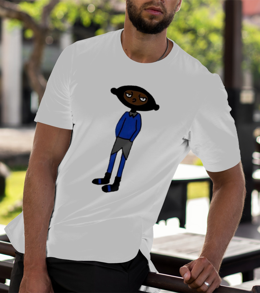 Yuno Miles Stay Calm Blue Outfit Cartoon Character T-Shirt