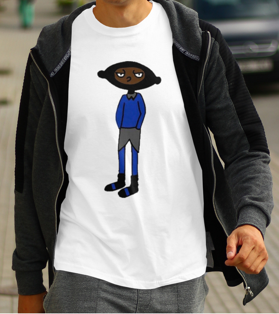 Yuno Miles Stay Calm Blue Outfit Cartoon Character T-Shirt