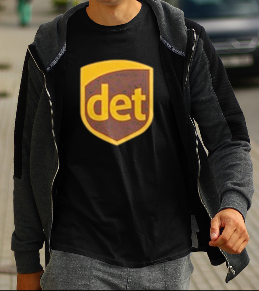 Amon-Ra Wearing Det Saint Brown Football T-Shirt