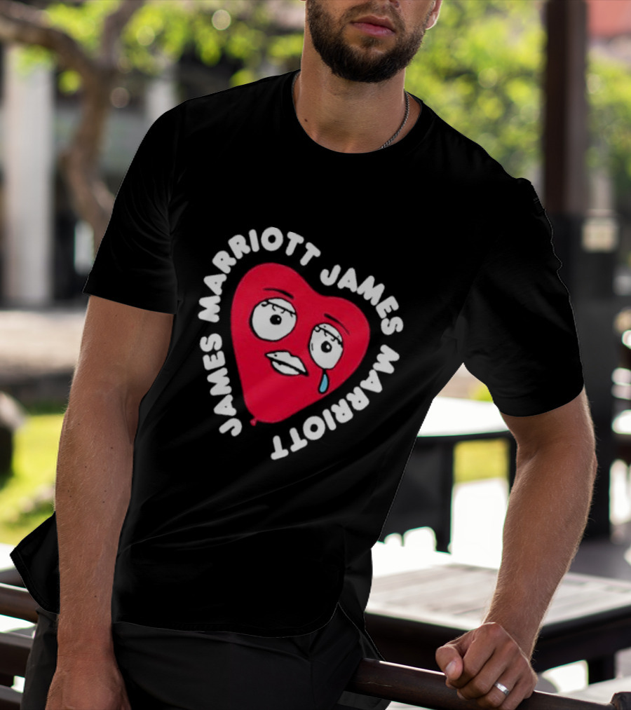 James Marriott Heart Face Are We There Yet T-Shirt