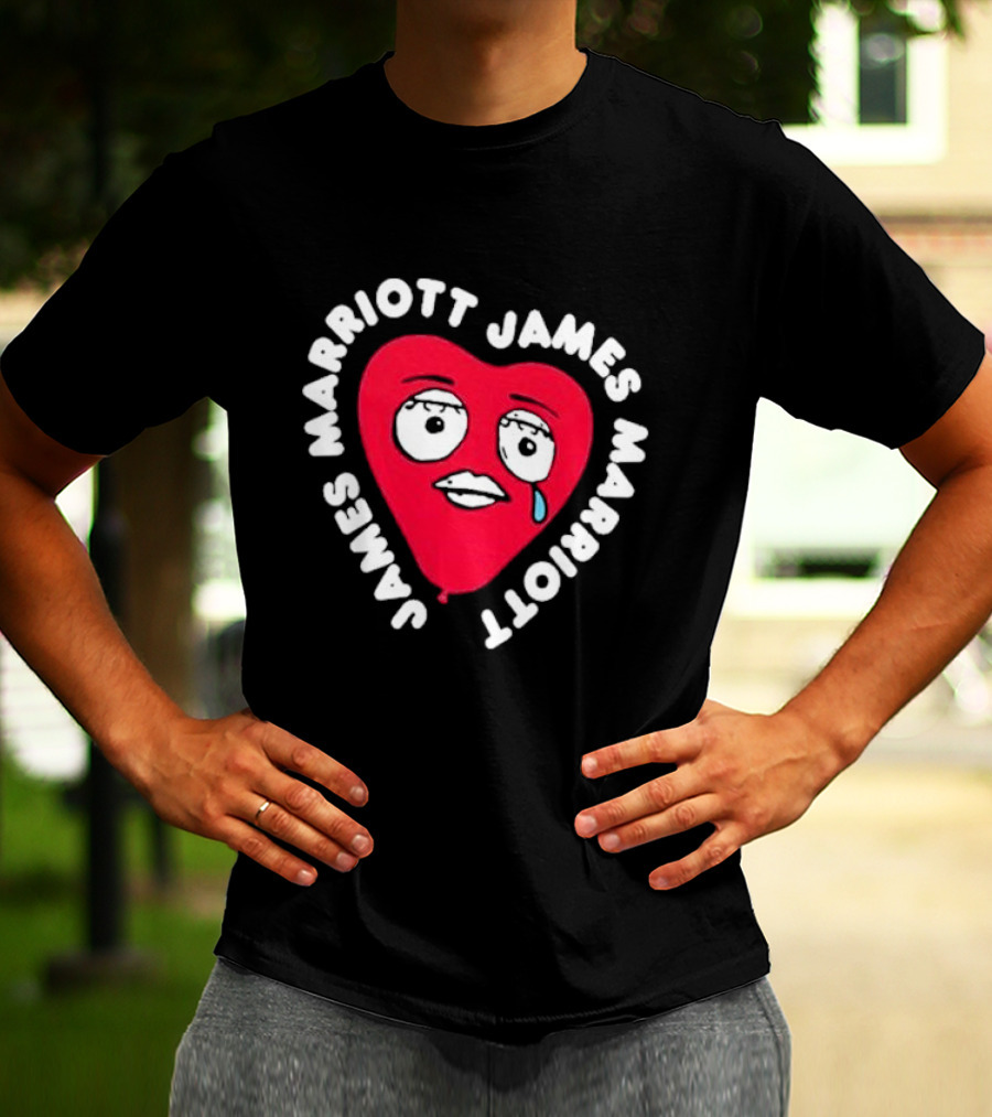 James Marriott Heart Face Are We There Yet T-Shirt