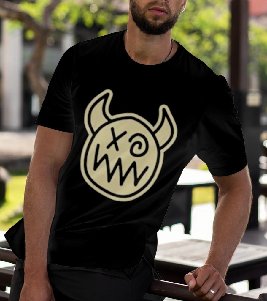 Joey Valence And Brae Double XP Demon Icon With Horns And Crossed Eyes T-Shirt