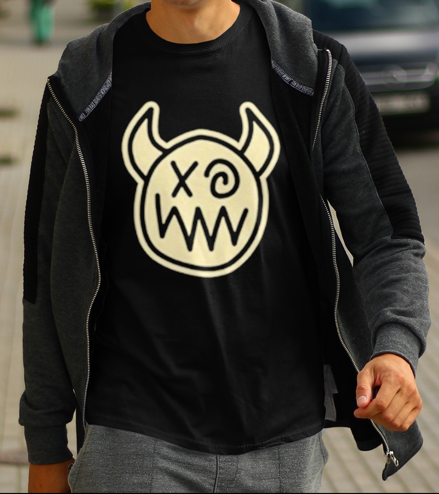 Joey Valence And Brae Double XP Demon Icon With Horns And Crossed Eyes T-Shirt