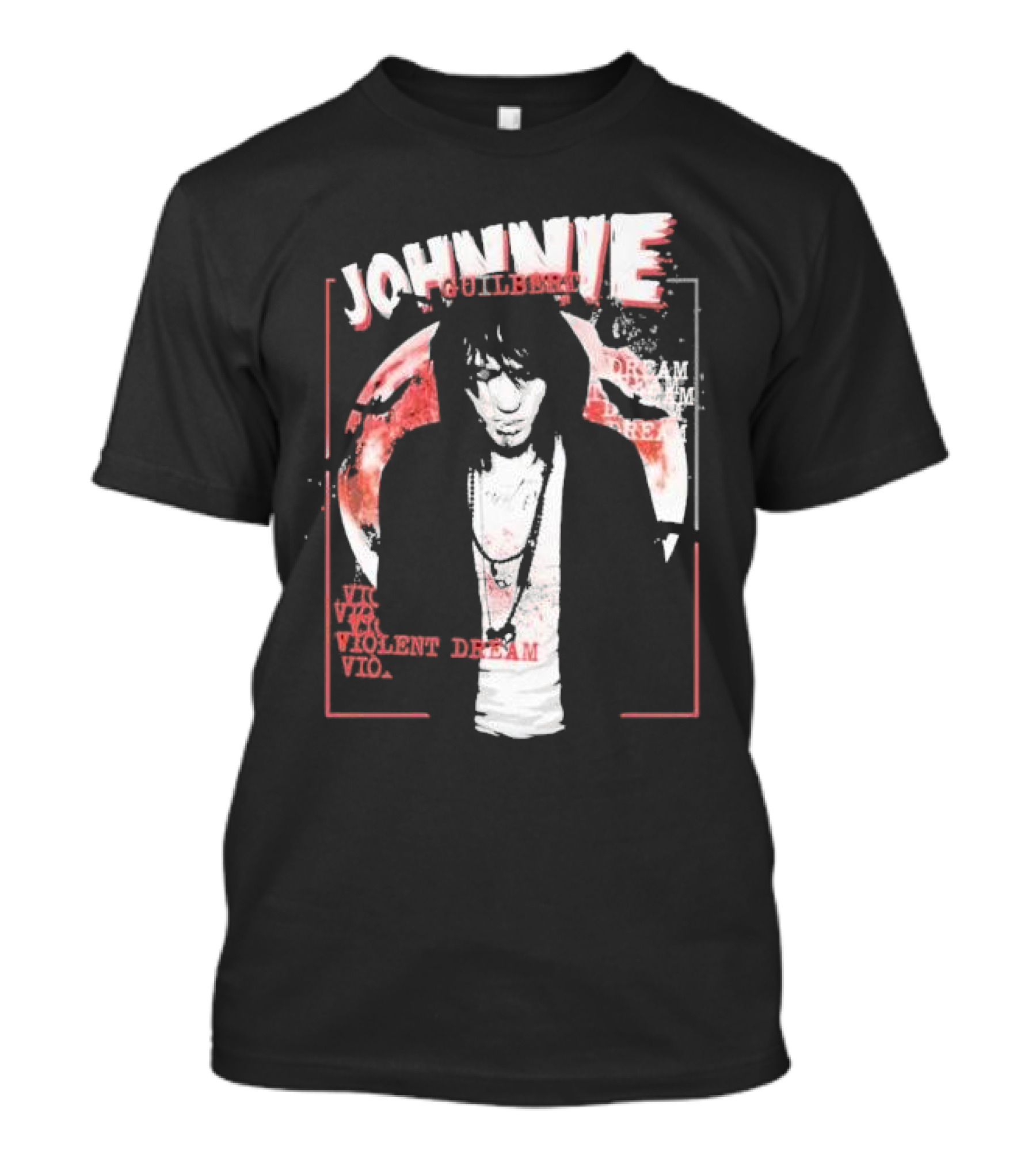 Johnnie Guilbert Moon Background Violent Dream T-Shirt