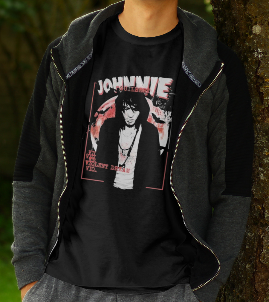 Johnnie Guilbert Moon Background Violent Dream T-Shirt